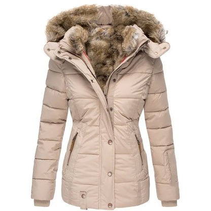 Damesjas met Imitatiebontvoering – Warm en Comfortabel voor de Winter