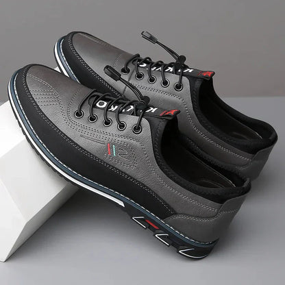 Leren Sneakers Heren | Stevige Zool & Comfortabele Demping