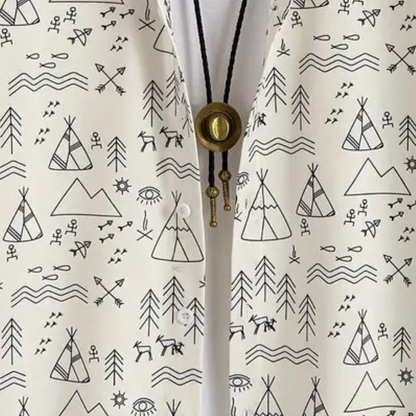 Mannen Overhemd met Leuke Print - Casual Stijl
