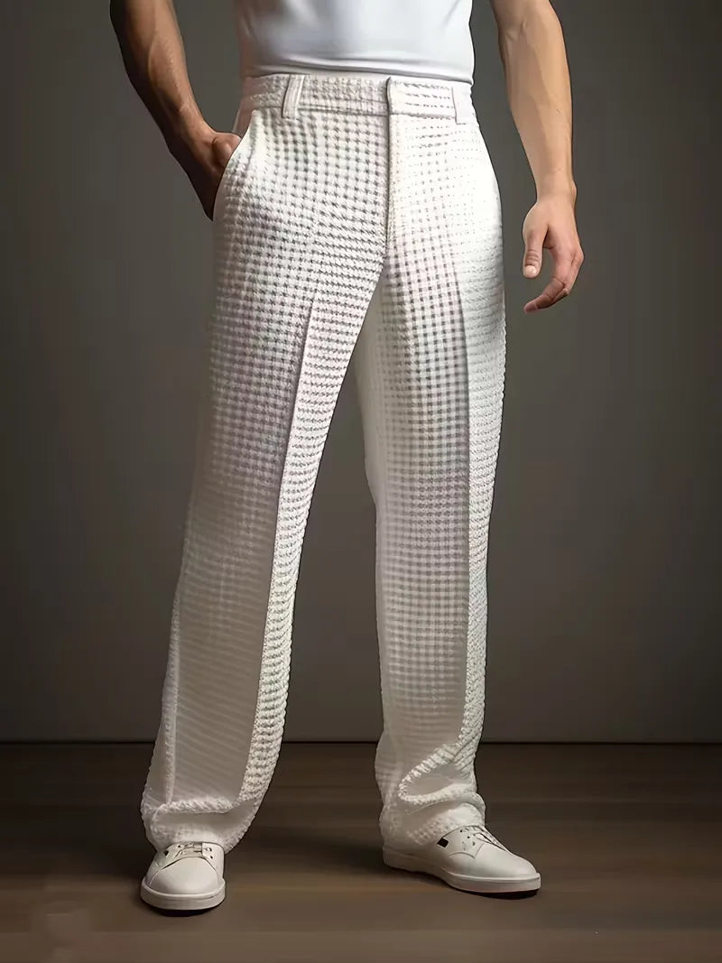 Lichte Broek Rechte Pijpen met Zijzakken Comfortabele Stof - Mode Vibes