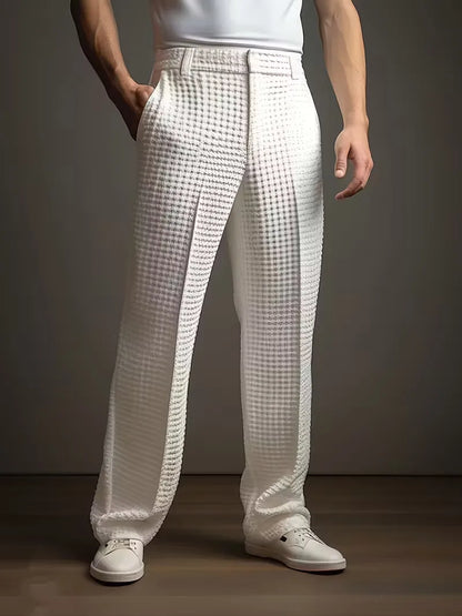 Lichte Broek Rechte Pijpen met Zijzakken Comfortabele Stof - Mode Vibes