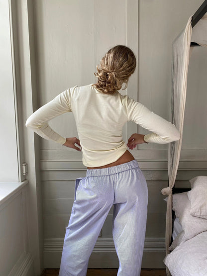 Dames Loungebroek Streepdesign Zacht en Comfortabel