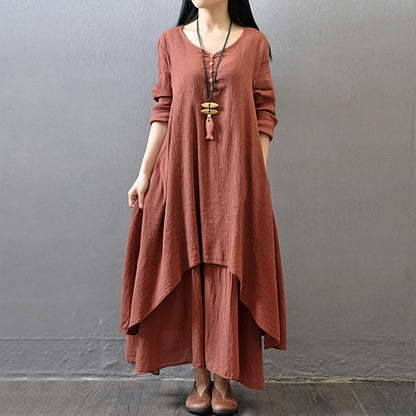 Stijlvolle Linnen Zomer Maxi Jurk van Zomerse Chic
