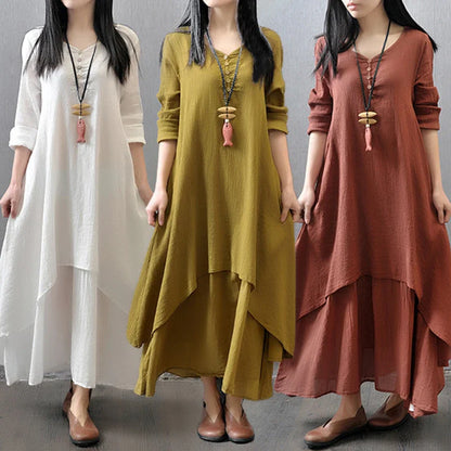 Stijlvolle Linnen Zomer Maxi Jurk van Zomerse Chic