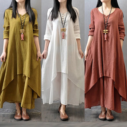 Stijlvolle Linnen Zomer Maxi Jurk van Zomerse Chic