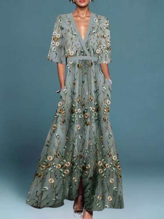 Liora | Elegante Bloemenjurk voor Vrouwen 0