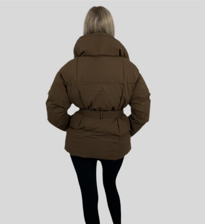 Livia Damesjas | Cropped Puffer met Riem, Trendy Ontwerp 2