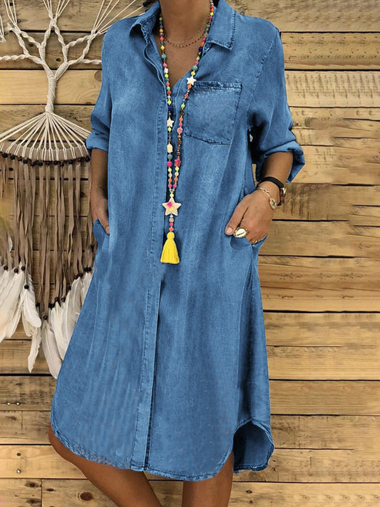 Livia | Casual Relaxed Fit Overhemdjurk Dames 1