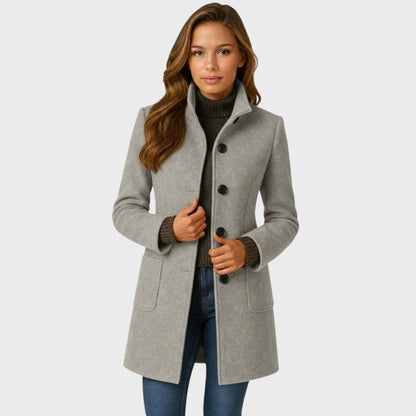 Livia | Elegante Lange Dames Jas voor de Winter 3