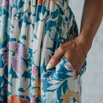 Livia | Elegante Lange Maxi Jurk Dames met Verstelbare Bandjes 6