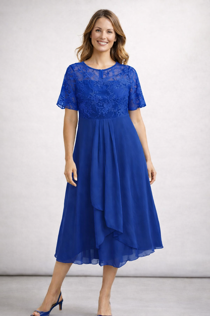 Livia | Elegante Midi Damesjurk voor Bruiloft en Zomer Events 8