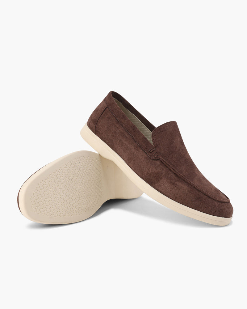 Herenzomerloafers van Suède Elegante Stijl