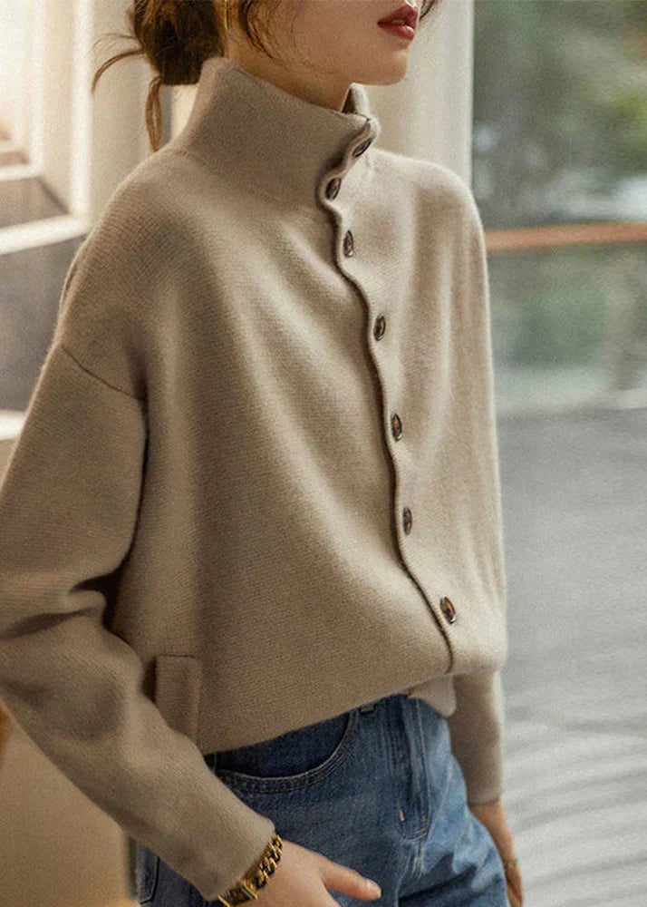 Klassieke Coltrui met Knoopsluiting voor Dames - Mode Vibes