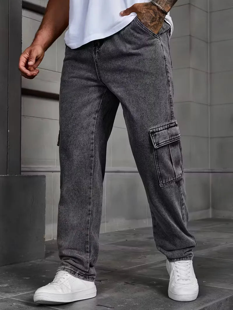 Herense Cargo Broek Losse Fit Zakbroek - Mode Vibes