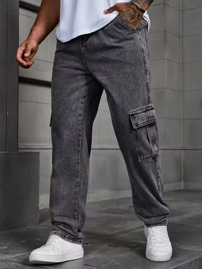 Herense Cargo Broek Losse Fit Zakbroek - Mode Vibes