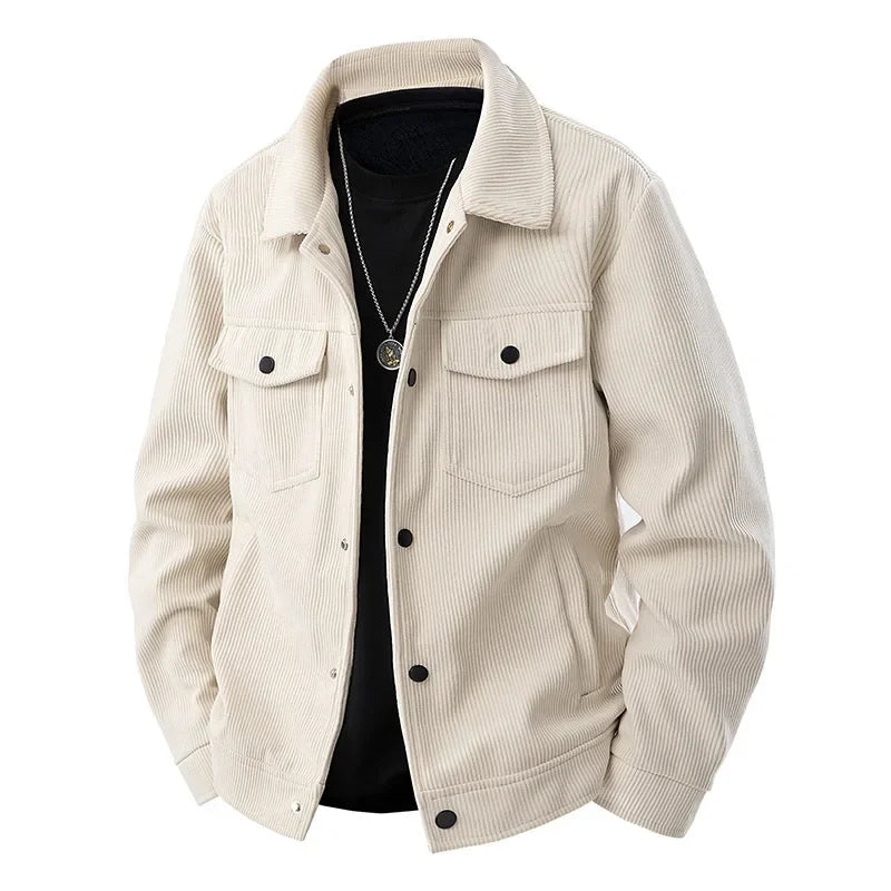 Heren Corduroy Jas Casual Comfortabel