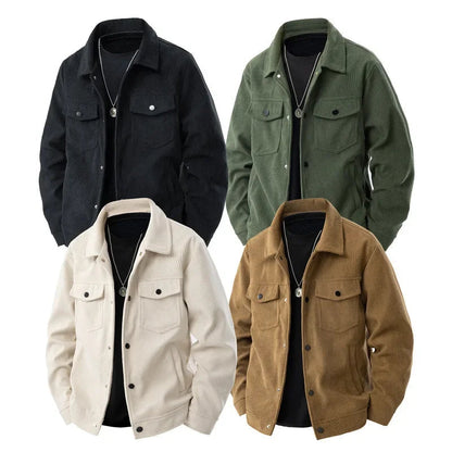 Heren Corduroy Jas Casual Comfortabel