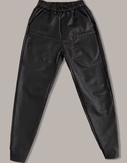 Lorenzo | Zwarte Leren Broek – Stijlvol, Stoer & Trendy Imitatieleren Look 3