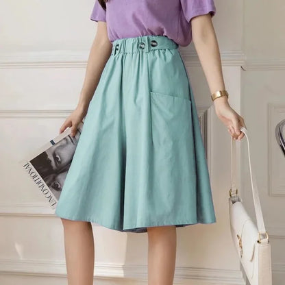 Trendy All-Match Hoge Taille Shorts