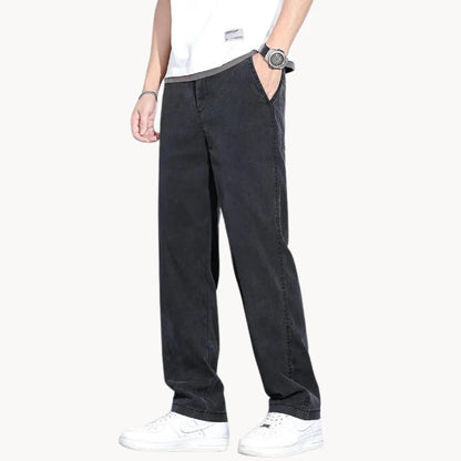 Comfortabele Losse Broek met Zijzakken voor Mannen - Mode Vibes