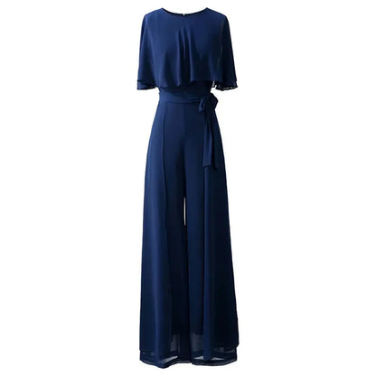 Zomer Jumpsuit met Lotusblad Mouwen