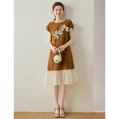 Louis Yao Zomerjurk met 3D Bloemenprint