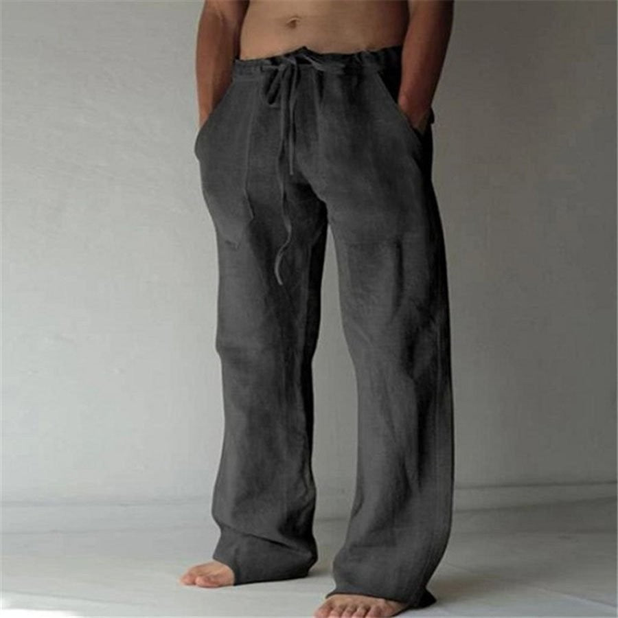 Heren Linnen Broek Ademend en Comfortabel voor Zomer - Mode Vibes