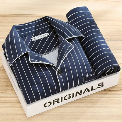 Luca | Comfortabele Gestreepte Pyjamaset 0