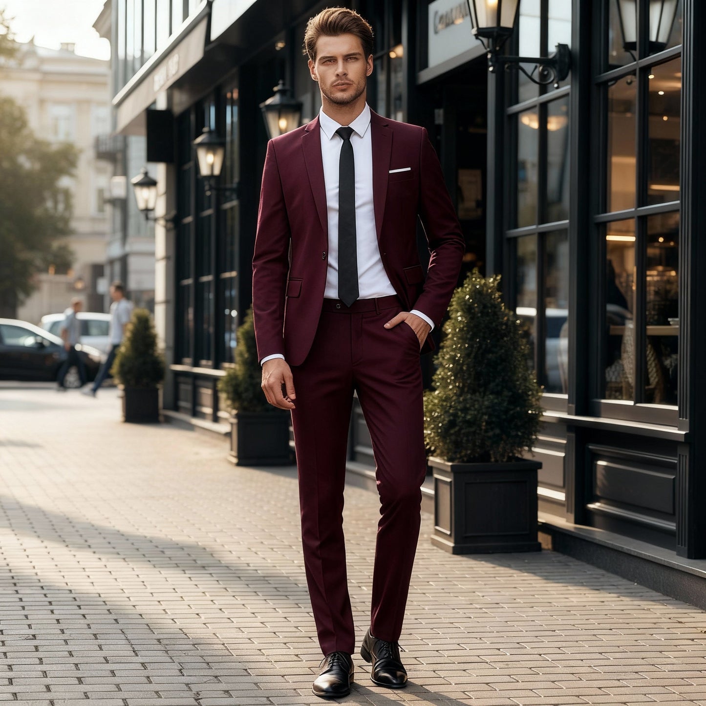 Luca | Elegant Slim Fit Heren Pakset voor Zakelijke en Speciale Gelegenheden 5