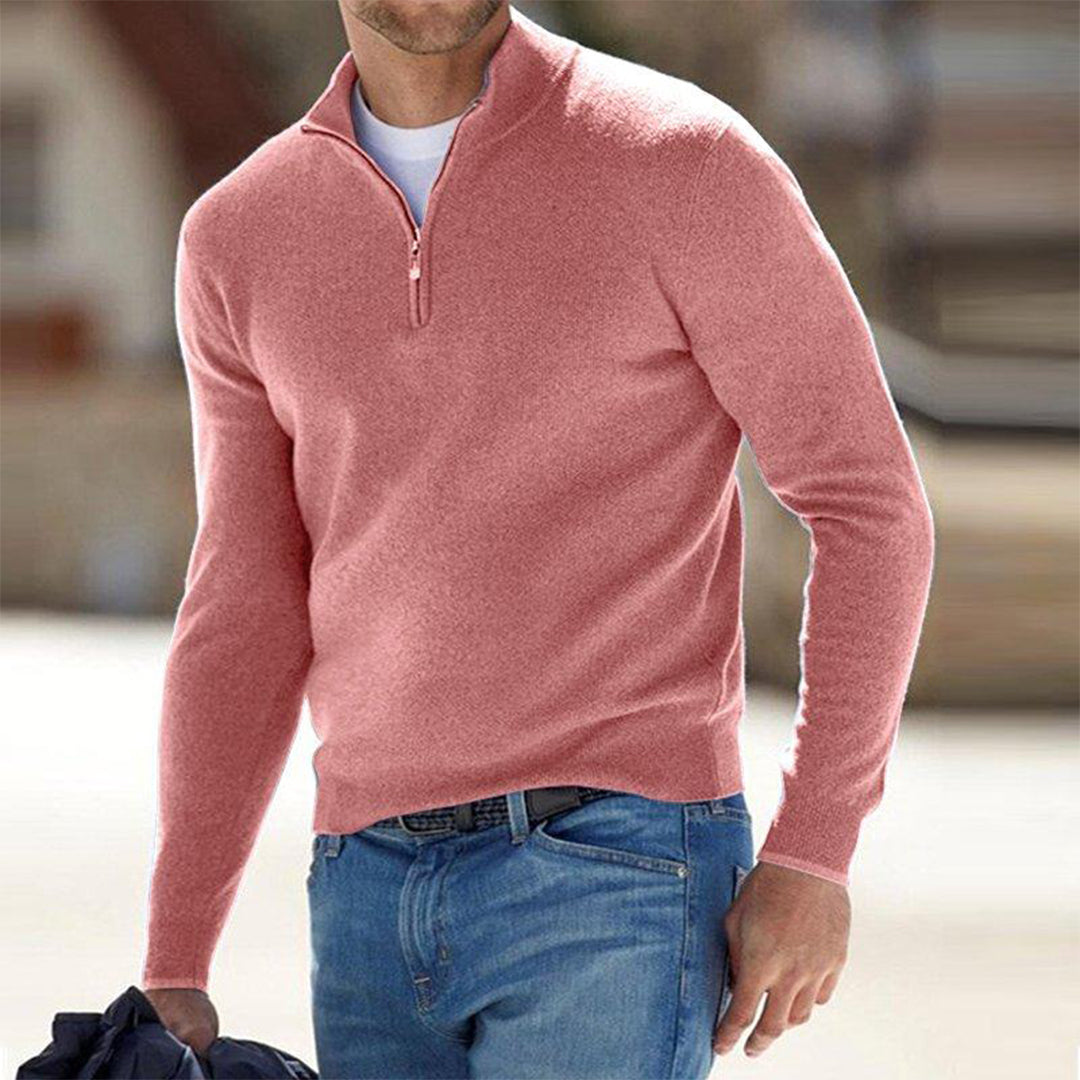 Heren Trui Rits Mason Sportief Casual Model