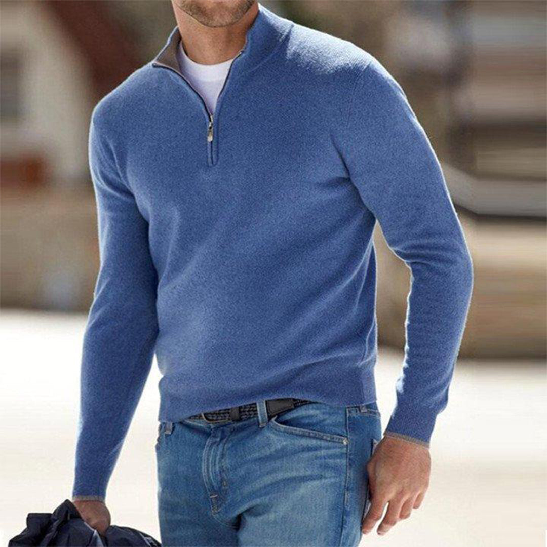 Heren Trui Rits Mason Sportief Casual Model