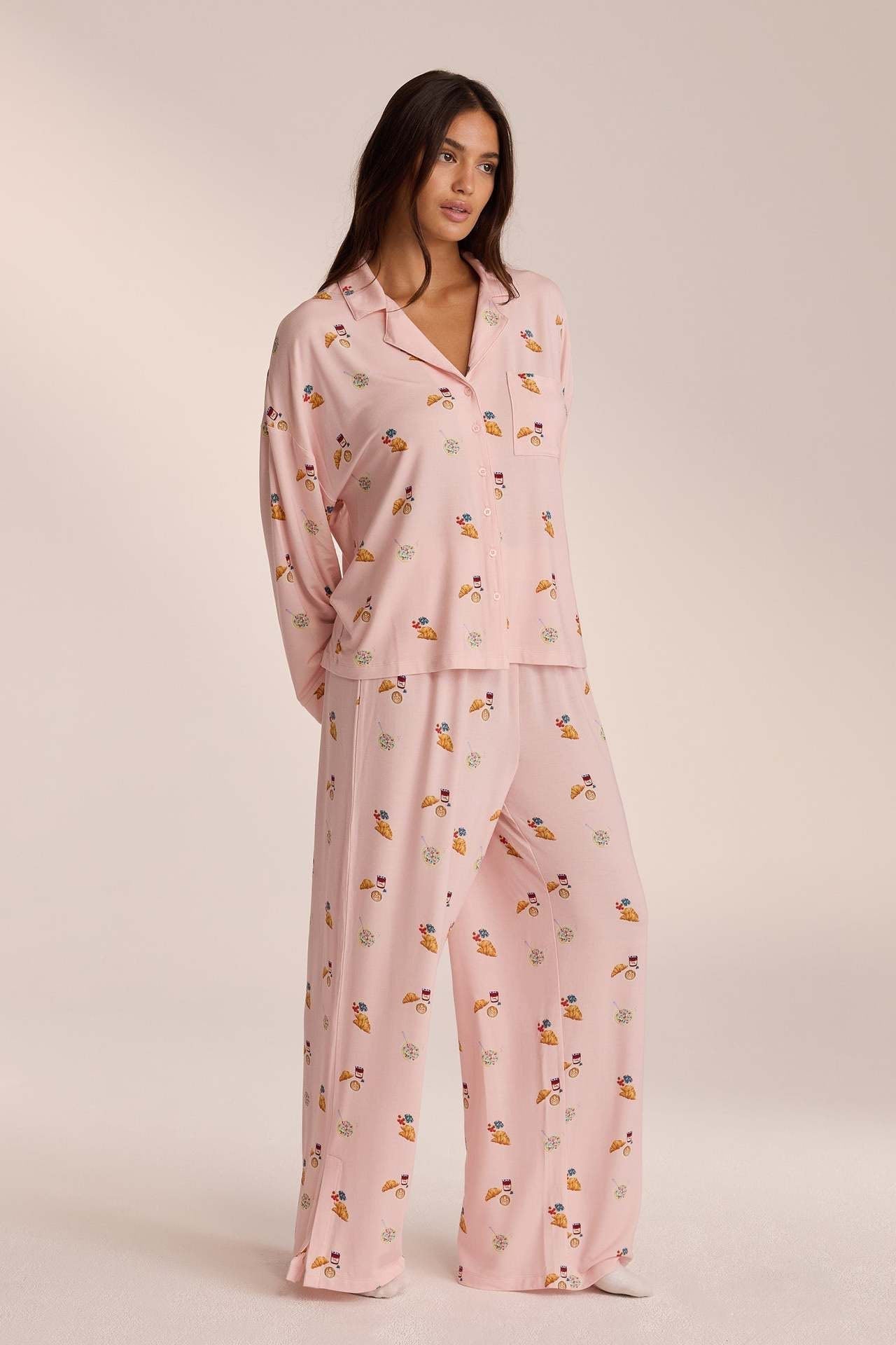 Luna | Comfortabele Warme Dames Pyjama Lange Mouw 0
