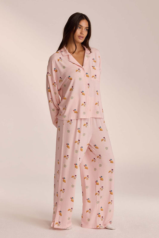 Luna | Comfortabele Warme Dames Pyjama Lange Mouw 0