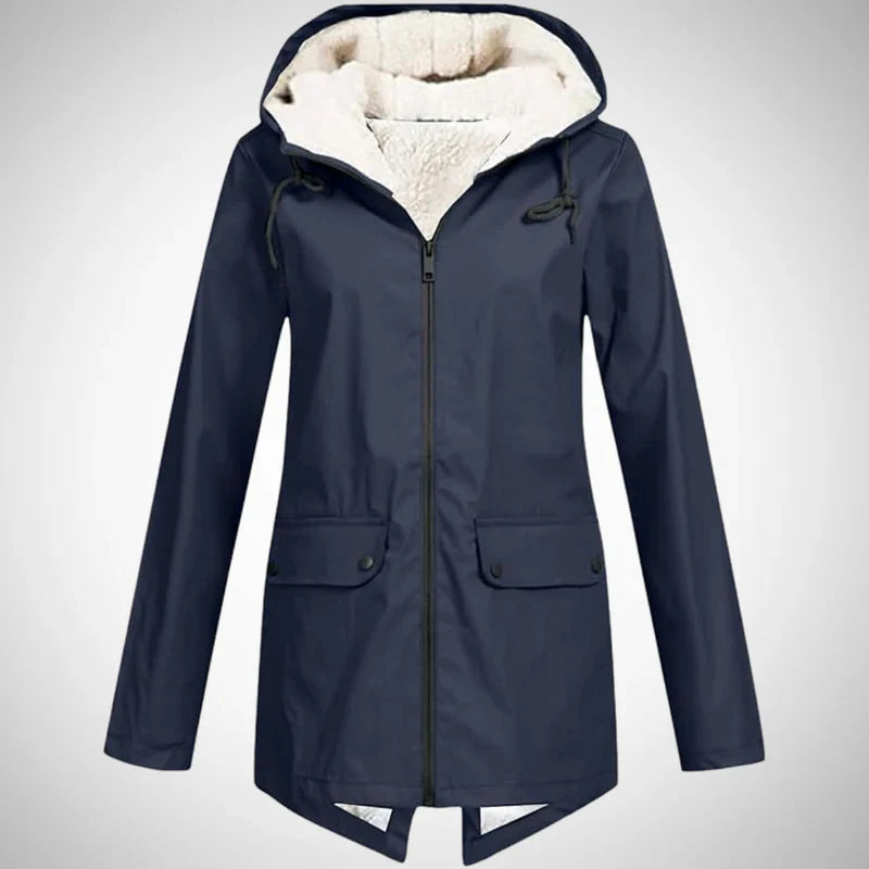 Luna | Dames Regenjas Lang – Waterafstotend, Fleece Gevoerd & Comfortabel 5