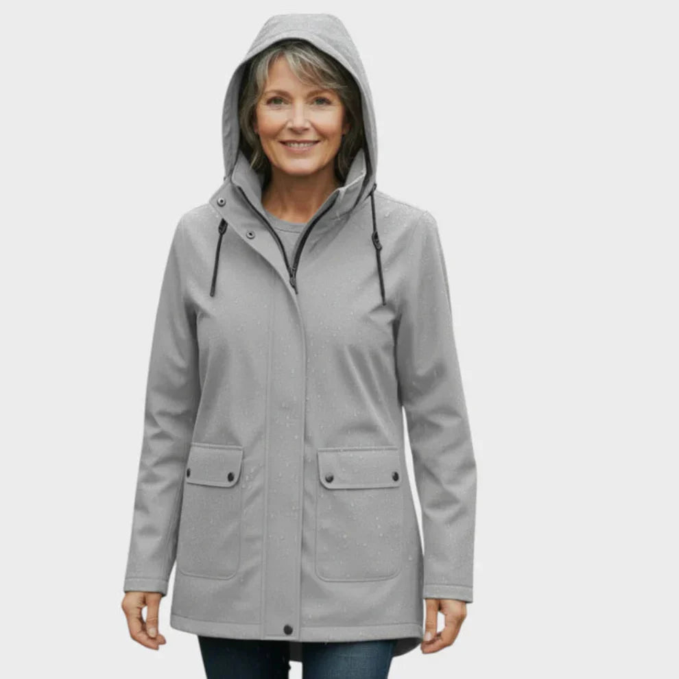 Luna | Dames Regenjas – Lichtgewicht, Waterdicht & Stijlvol voor Elk Weer 10