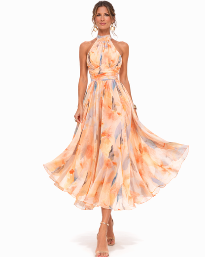 Luna | Elegante Halterhals Lange Jurk Dames Maxi Jurk 1