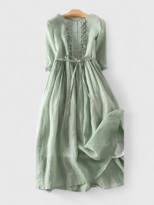 Luna | Elegante Midi Damesjurk voor Zomeruitstapjes 0