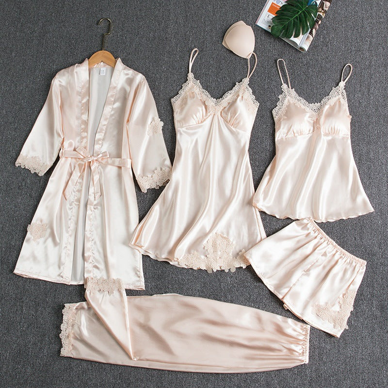 Luna | Elegante Vijfdelige Dames Pyjamaset 3