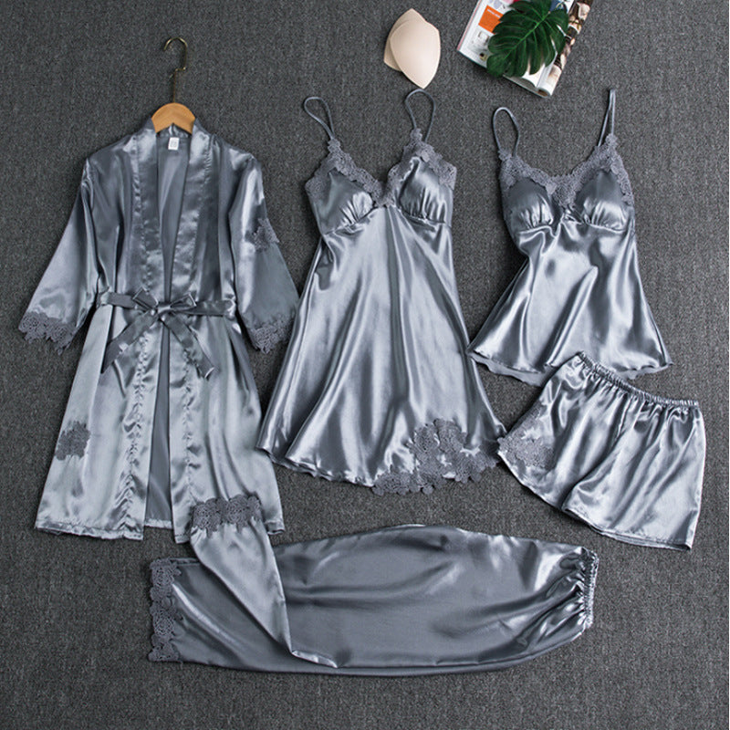 Luna | Elegante Vijfdelige Dames Pyjamaset 4