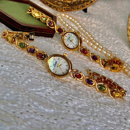 Luna | Orologio Bracciale Donna Elegante con Pietre Preziose-2