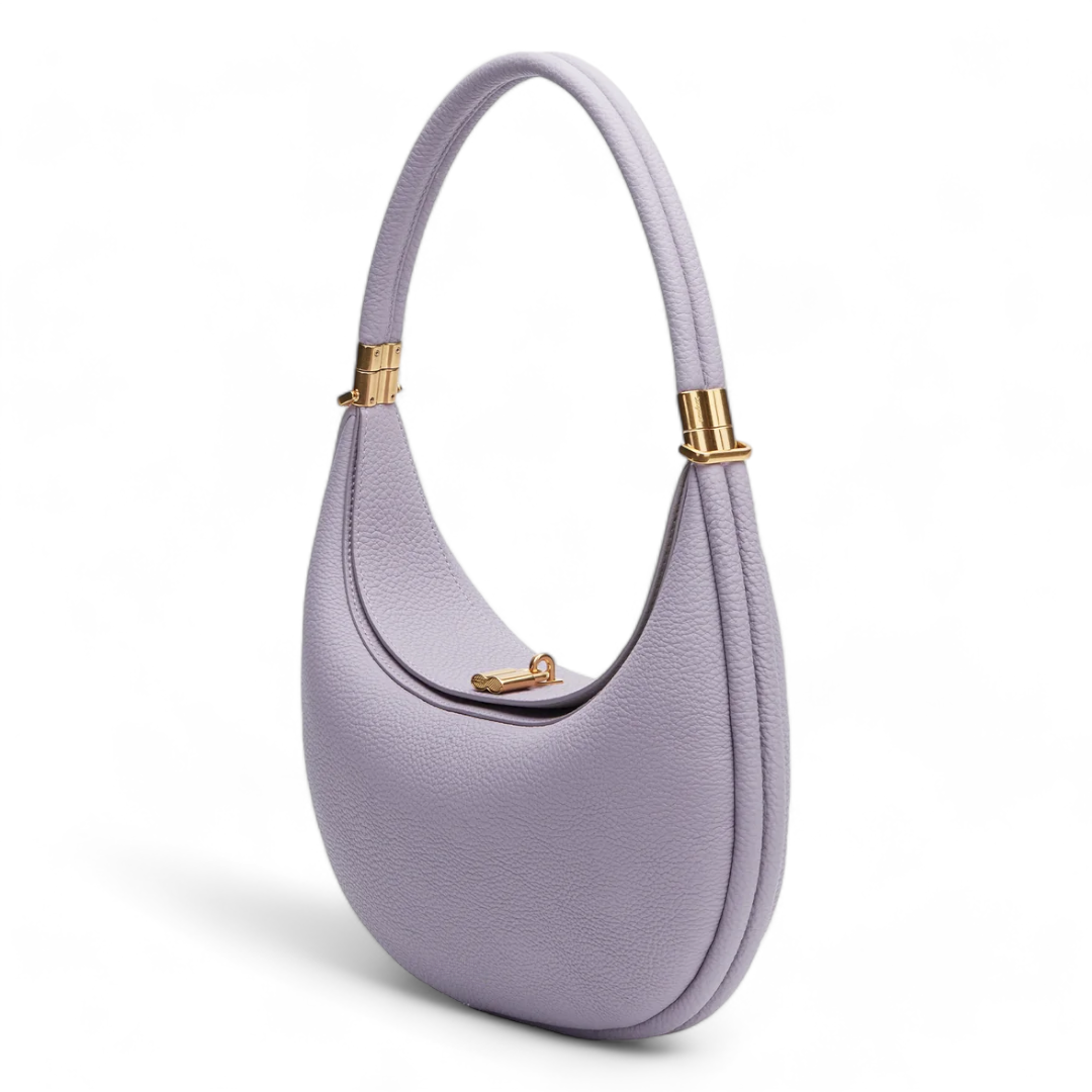 Luna | Borsa a Mezzaluna Elegante in Vera Pelle Nera-3