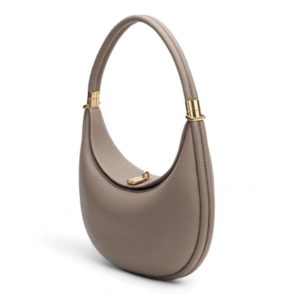 Luna | Borsa a Mezzaluna Elegante in Vera Pelle Nera-4