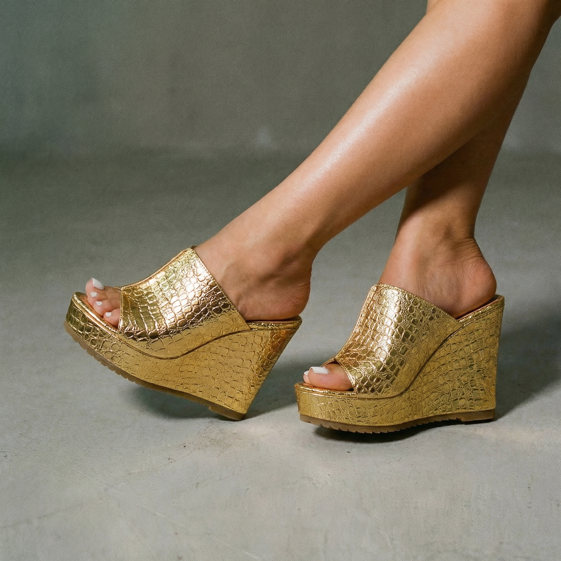 LuxeShine | Elegante Sleehak Sandalen voor Dames 1