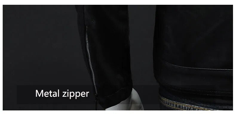 Leren Biker Jas Bomber Model Geschikt voor Dagelijks Gebruik