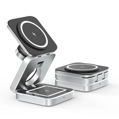 3-in-1 Oplader Laadstation Magnetisch Opvouwbaar - Mode Vibes