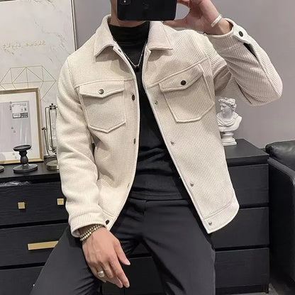 Corduroy Jas Heren Stoer Warm voor Herfst en Winter