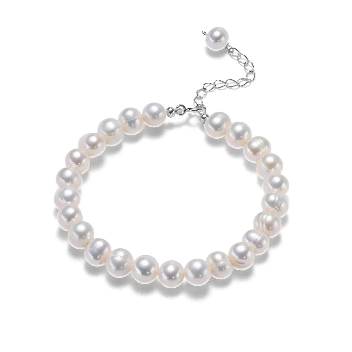 Zilveren Armband met Parel, Elegante Sieraden voor Vrouwen