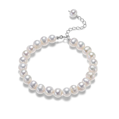 Zilveren Armband met Parel, Elegante Sieraden voor Vrouwen