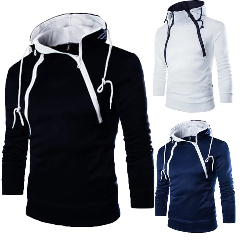 Soft Sweatshirt Hoodie met Hoge Hals voor Heren en Dames - Mode Vibes