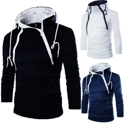 Soft Sweatshirt Hoodie met Hoge Hals voor Heren en Dames - Mode Vibes